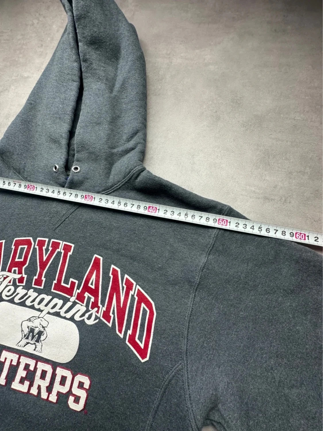 Sweat Vintage Russell Athletic Maryland Terrapins – Gris
