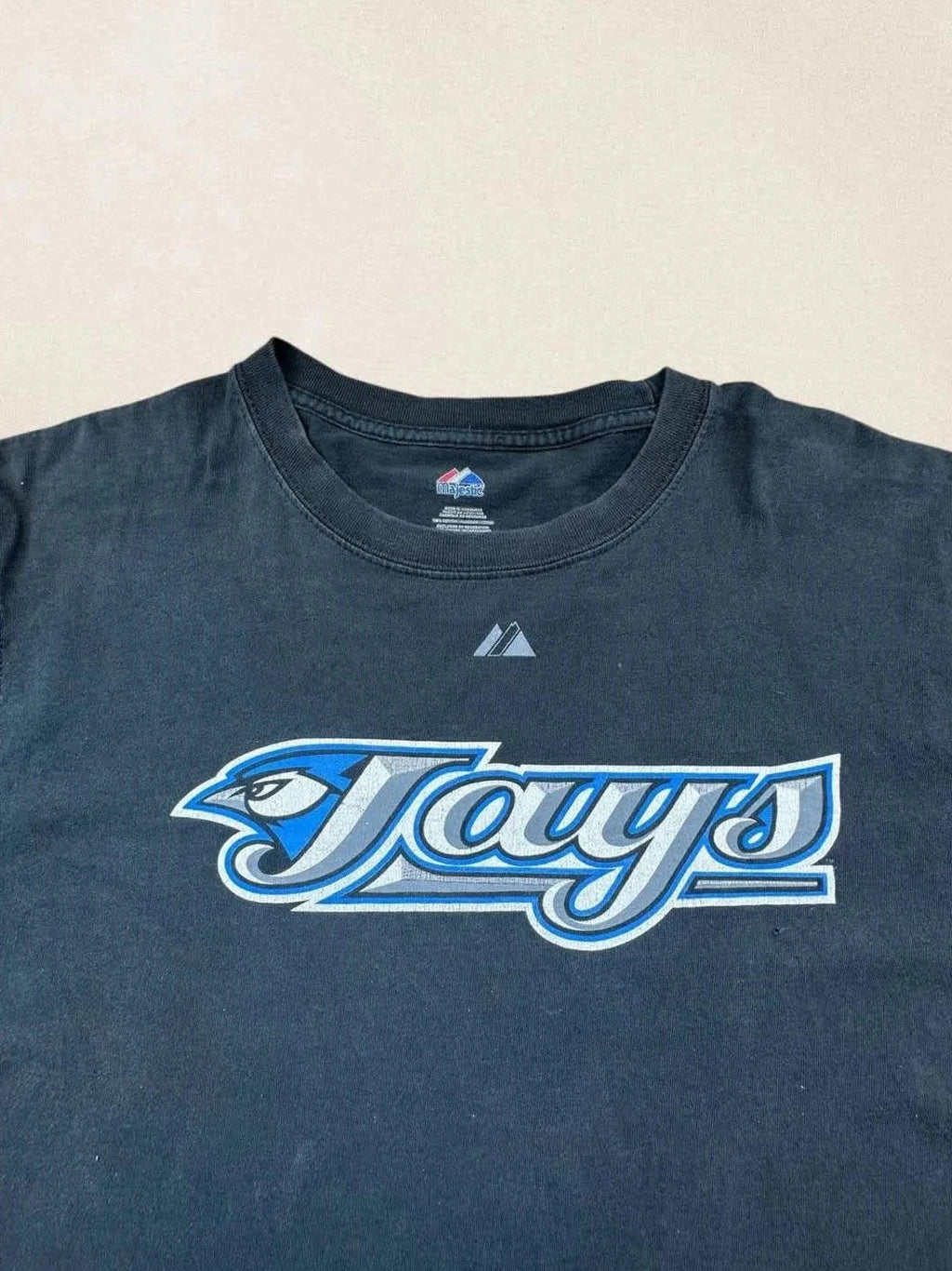 Tee-shirt MLB Vintage Toronto Blue Jays Noir Flocage Dos
