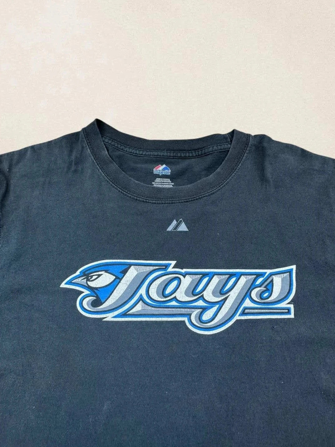 Tee-shirt MLB Vintage Toronto Blue Jays Noir Flocage Dos