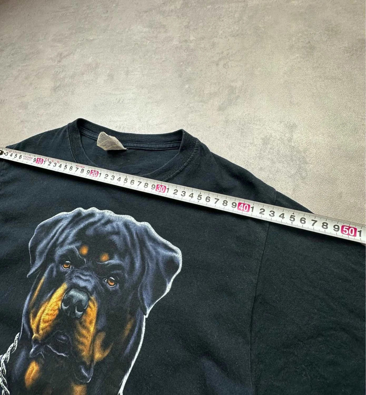 T-Shirt Vintage Jerzees Rottweiler Graphic Dog Noir – Y2K