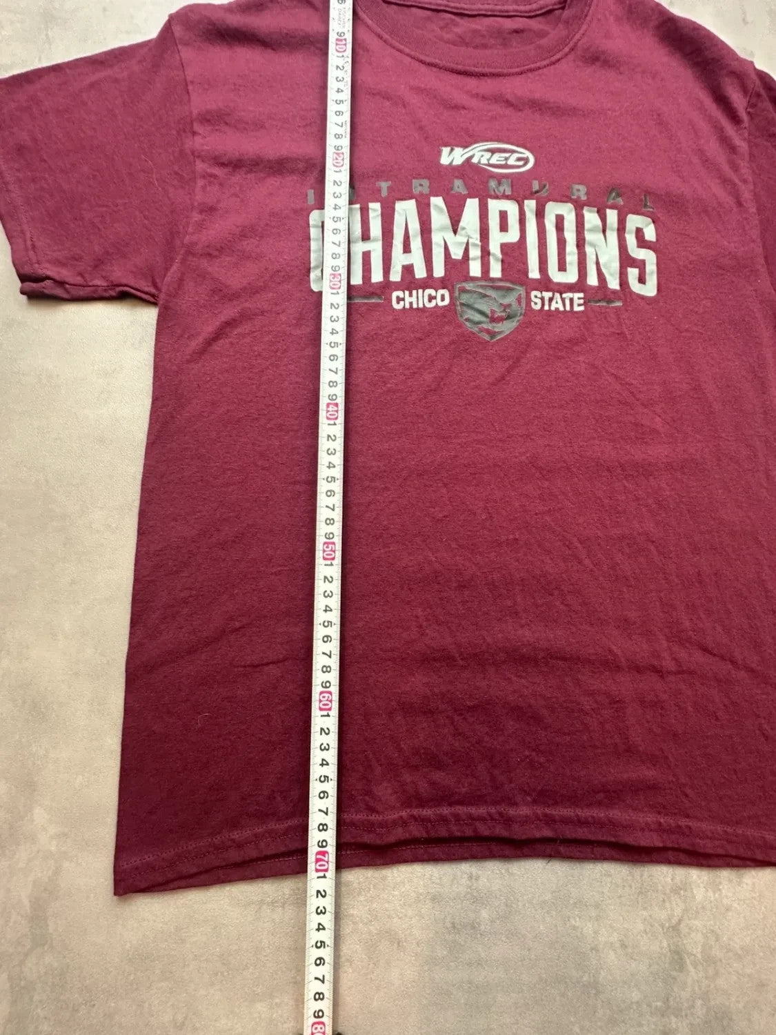 Tee-shirt Vintage Chico State Champions Bordeaux | WellStore Vintage
