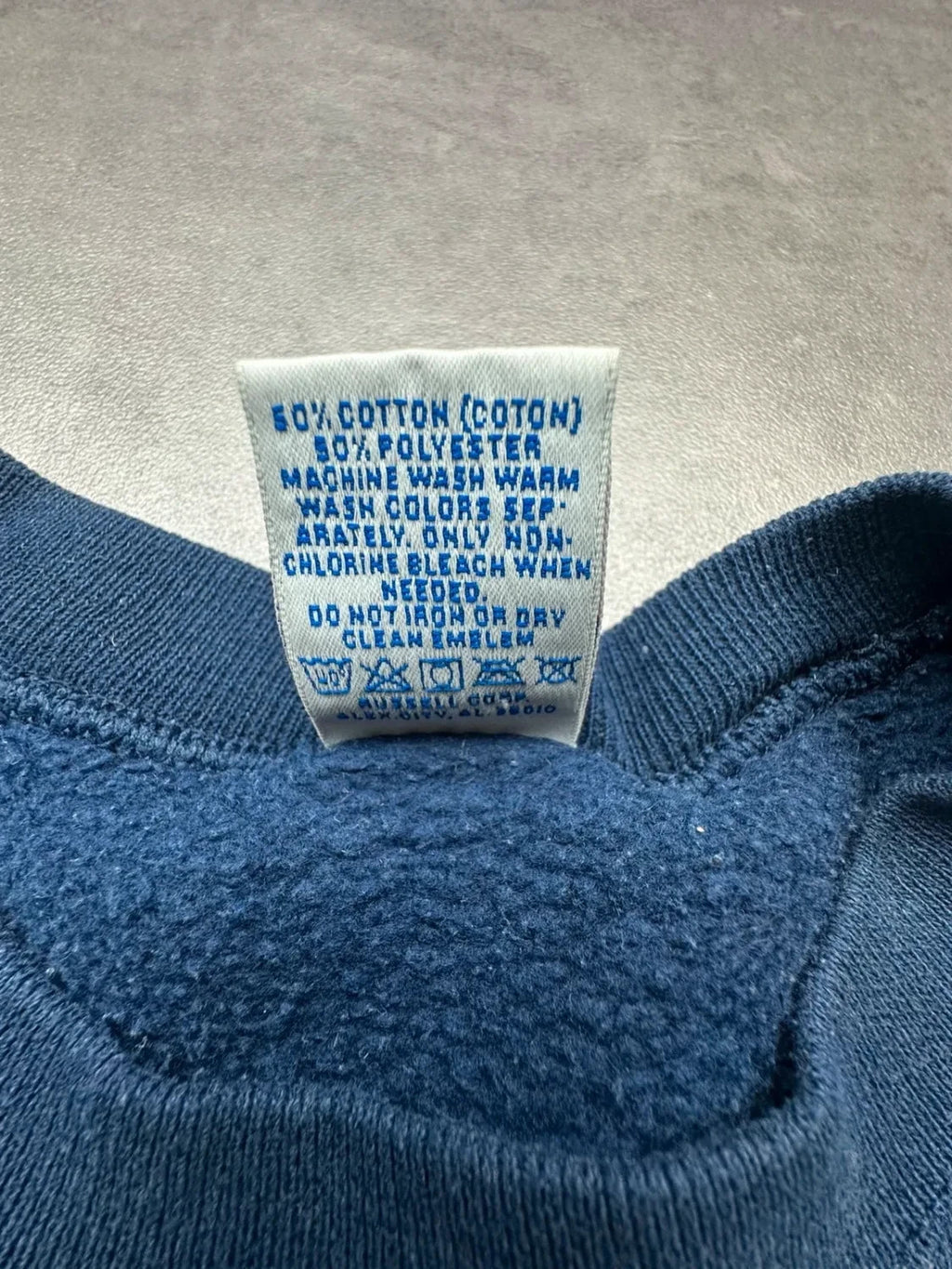 Sweat Russell Athletic Vintage American Flag USA Navy