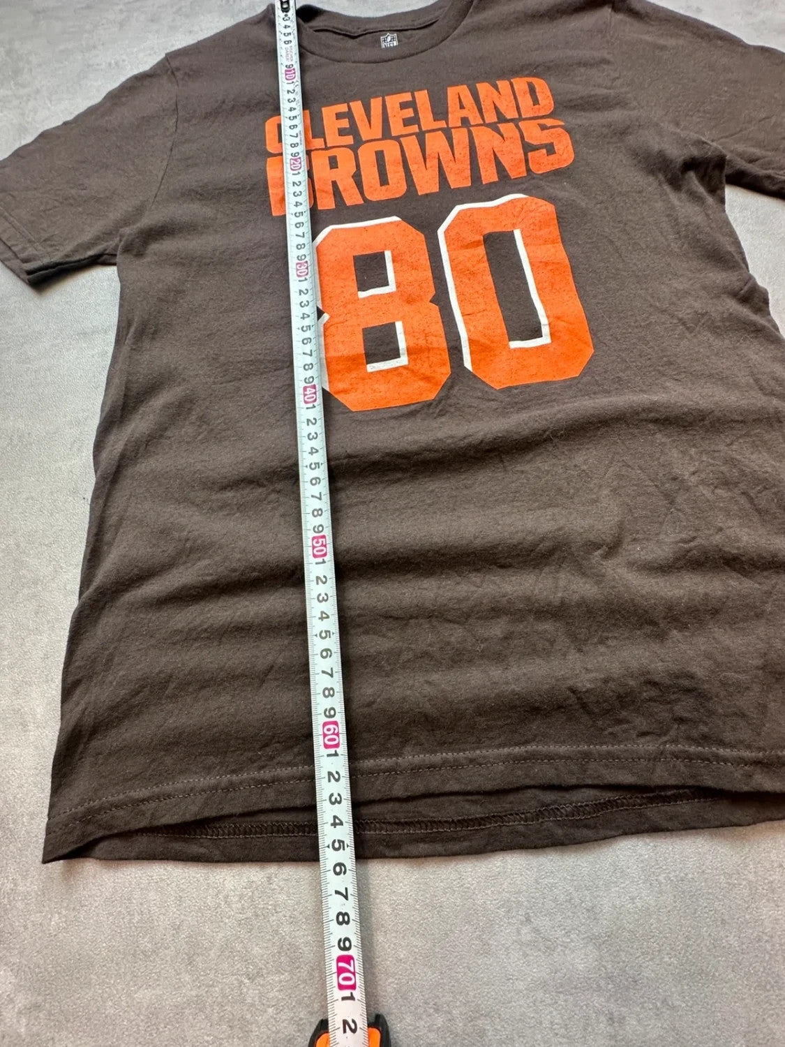 Tee-Shirt Vintage Cleveland Browns NFL Jarvis Landry #80 Marron