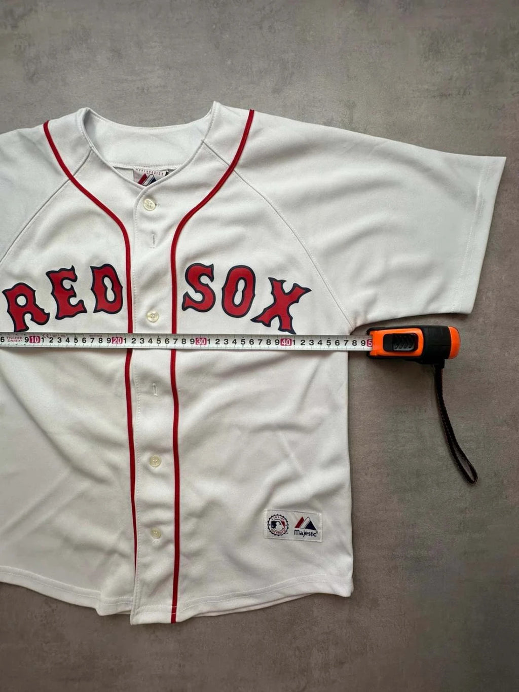 Maillot Vintage MLB Boston Red Sox Jason Varitek #33 – Majestic