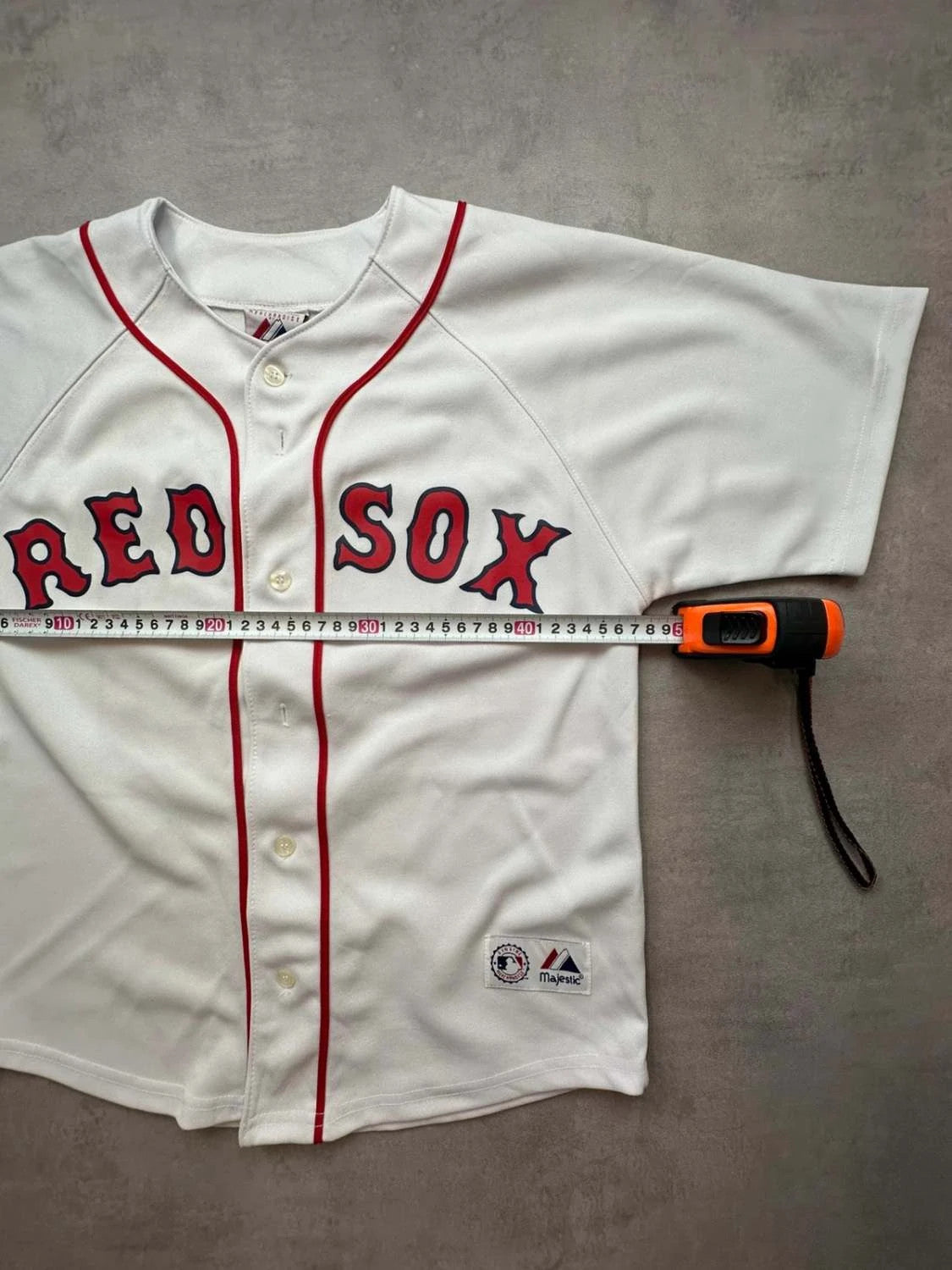 Maillot Vintage MLB Boston Red Sox Jason Varitek #33 – Majestic
