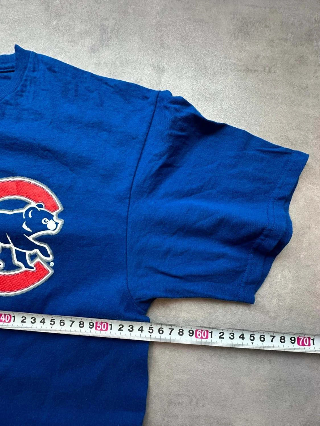T-Shirt Vintage Chicago Cubs Baez #9 Bleu
