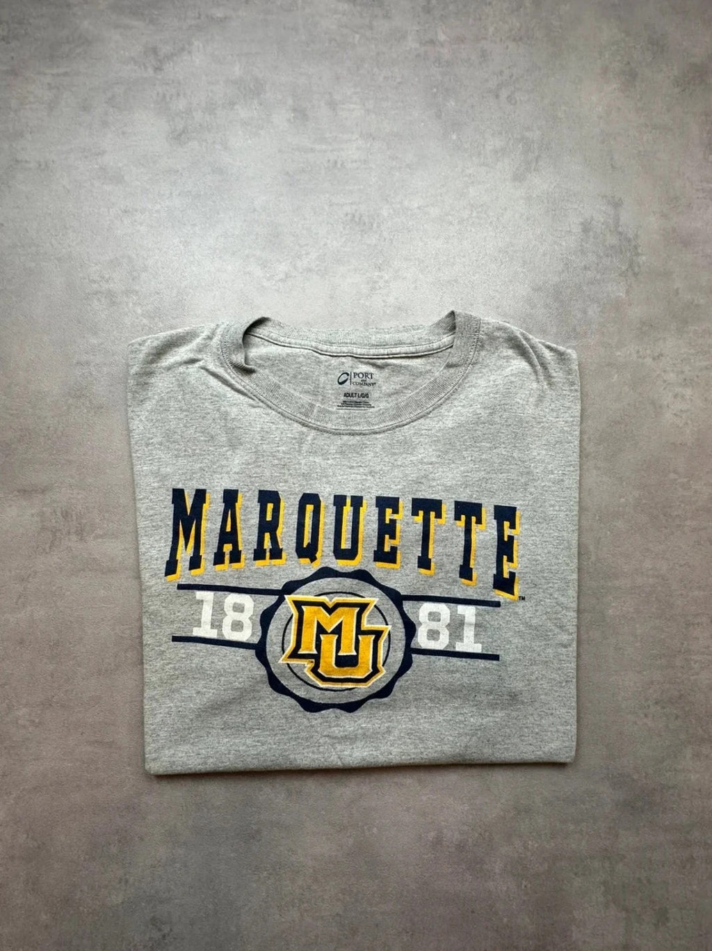 Tee-Shirt Vintage Marquette University Gris