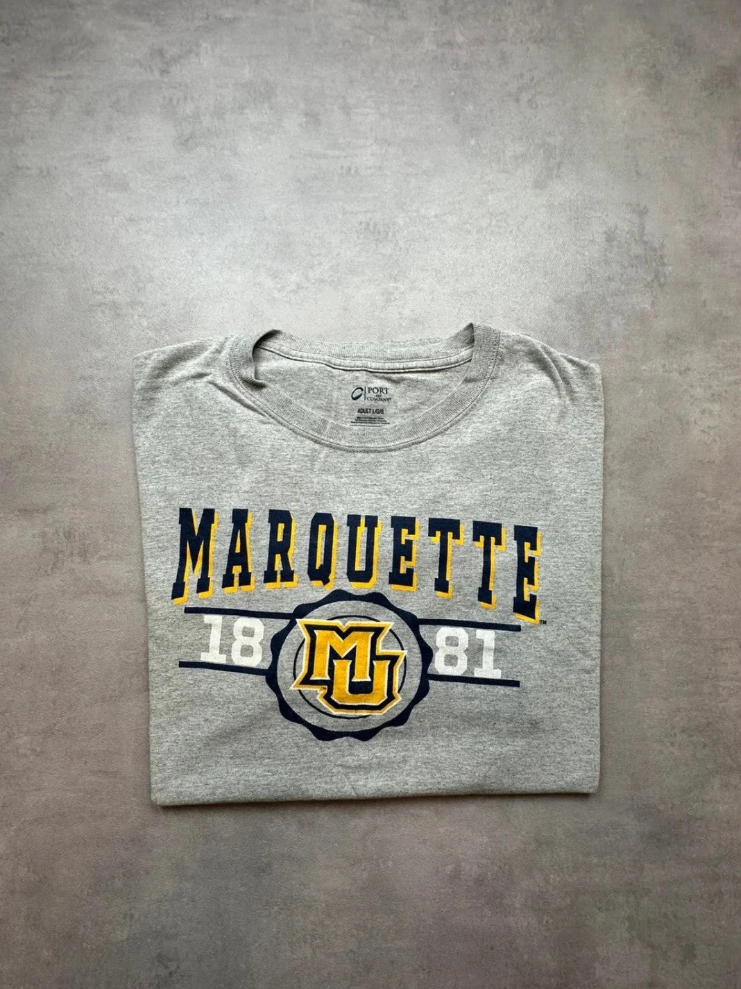 Tee-Shirt Vintage Marquette University Gris