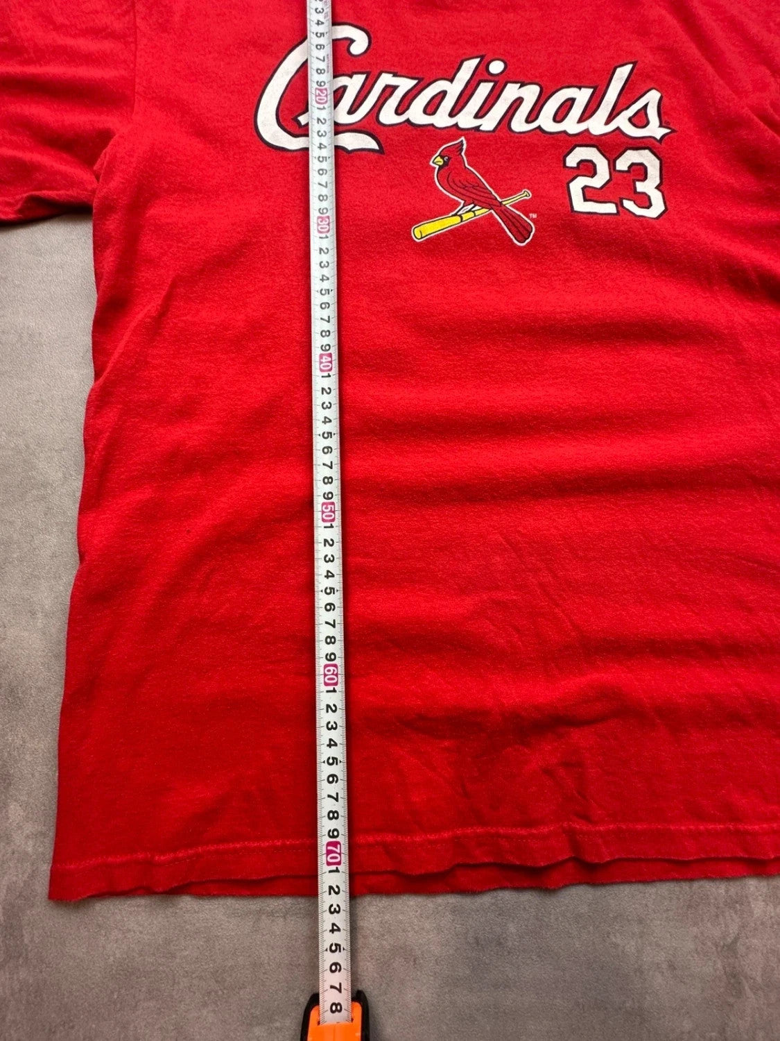 Tee-Shirt Vintage Majestic St. Louis Cardinals David Freese #23 Rouge