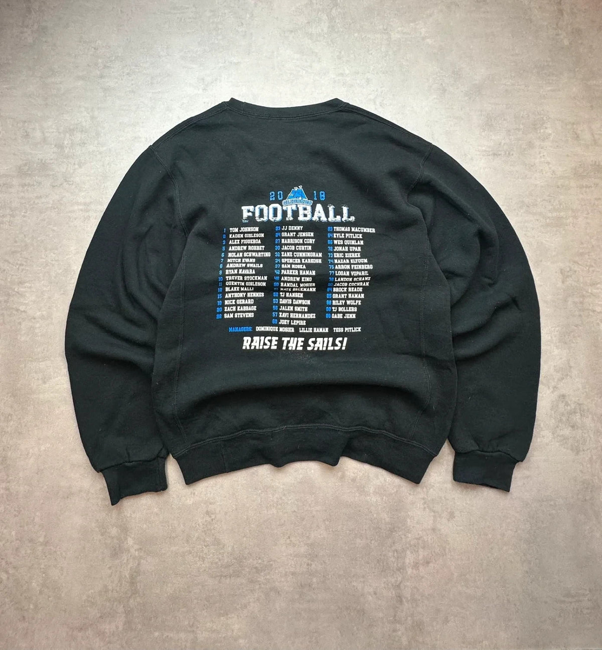 Sweat Russell Athletic Vintage Football Play Off 2018 Noir