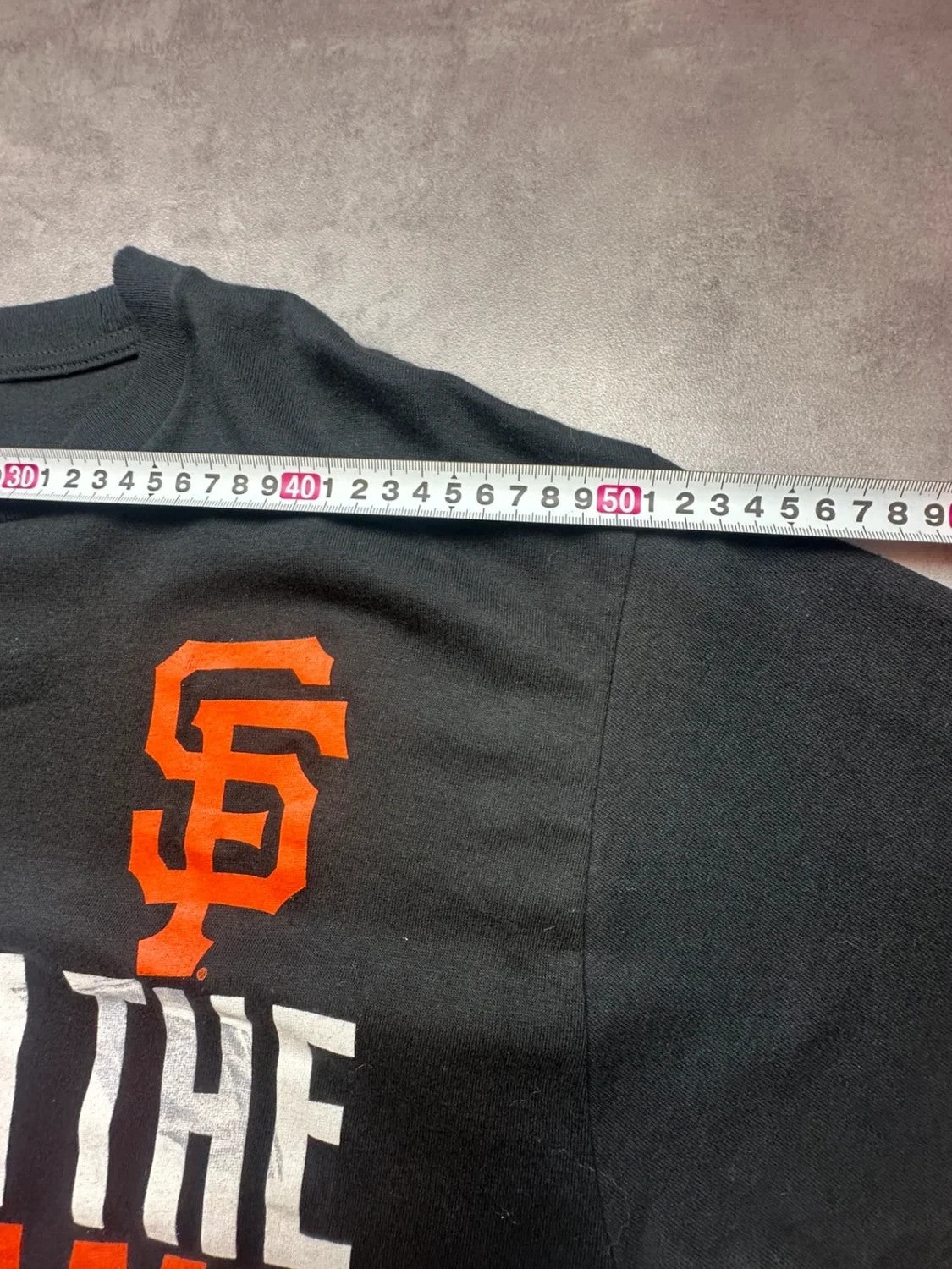 Tee-shirt MLB Vintage San Francisco Giants Majestic National League Champs Noir