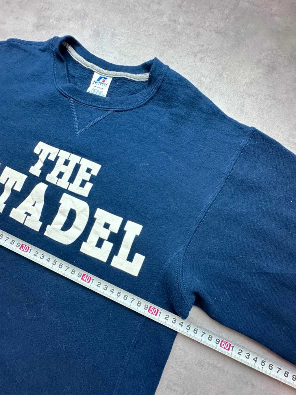 Sweat Russell Athletic Vintage The Citadel – Navy Oversize