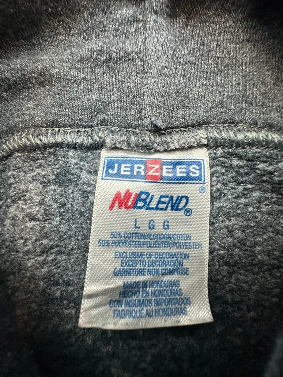 Hoodie Vintage Grand Valley State Lakers GVSU Gris Foncé – Collegiate NCAA Y2K