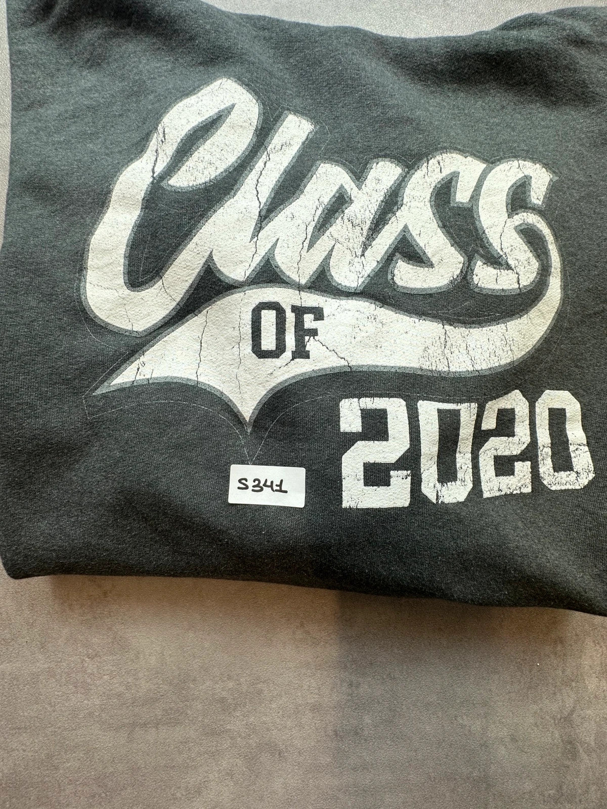 Hoodie Vintage Class of 2020 – Gris Foncé – College USA Y2K