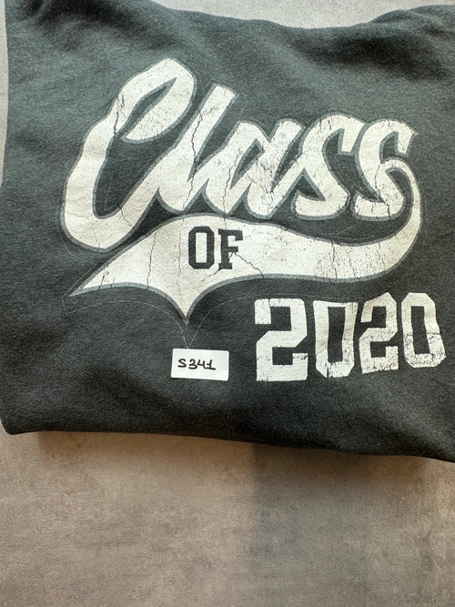 Hoodie Vintage Class of 2020 – Gris Foncé – College USA Y2K