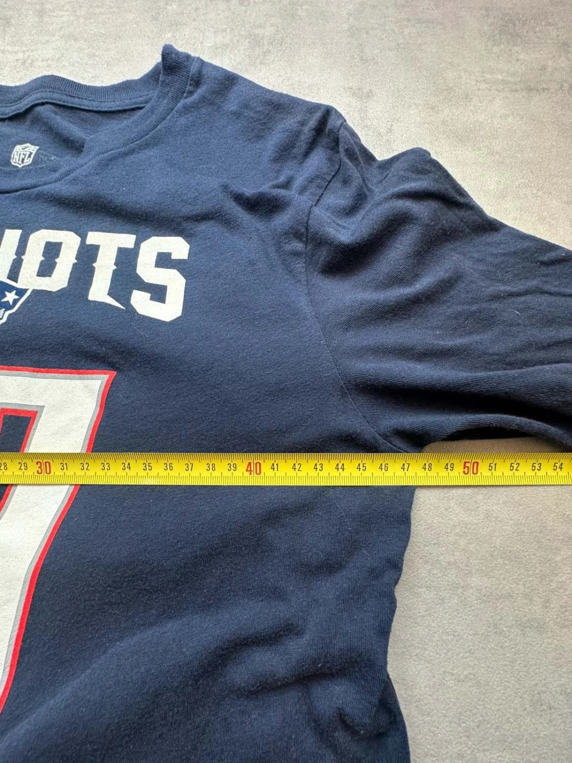 Tee-Shirt NFL Rob Gronkowski #87 New England Patriots Vintage – Navy