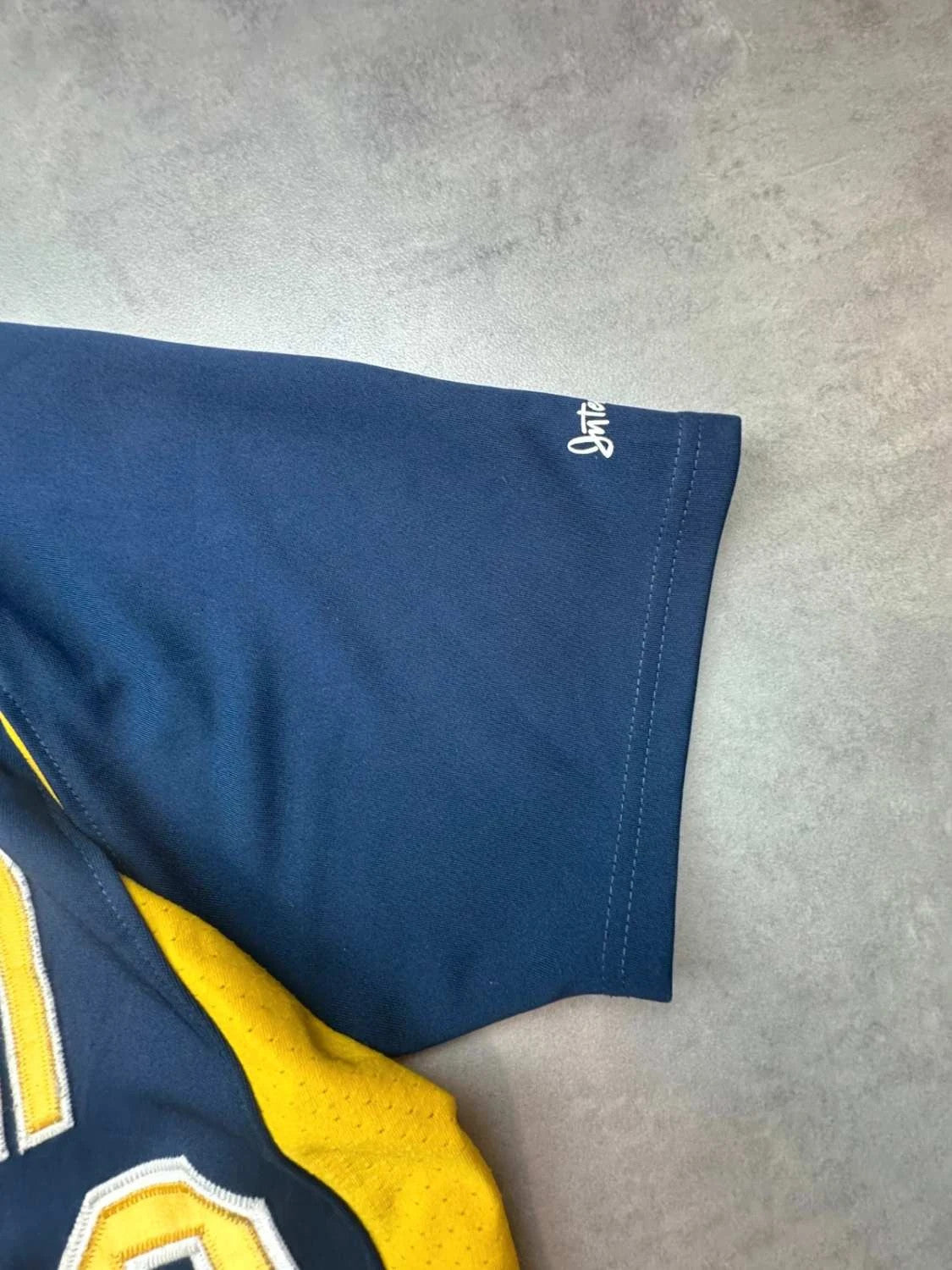 Maillot Baseball Lexington Minutemen #23 Augusta Sportswear – Navy & Jaune – Vintage USA