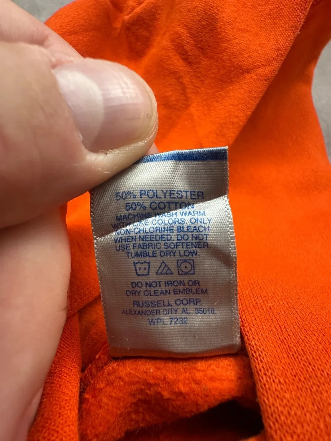 Sweat Russell Athletic Vintage TJH Track & Field Orange – Athlétisme USA