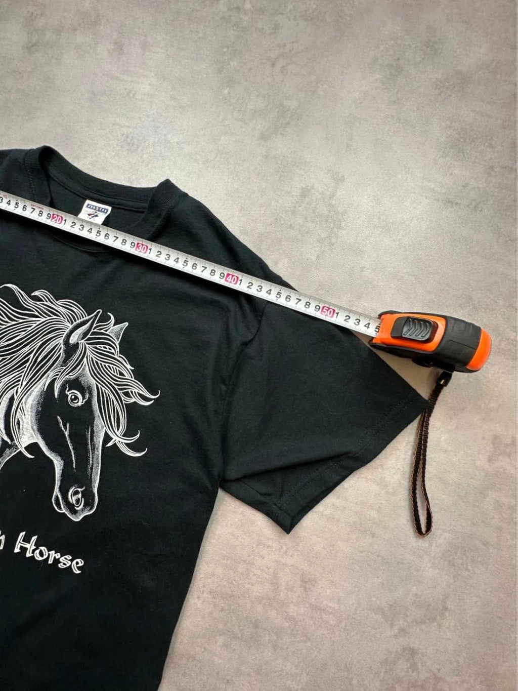 Tee Shirt Vintage Peruvian Horse Noir – Graphic Print Cheval Y2K 90s