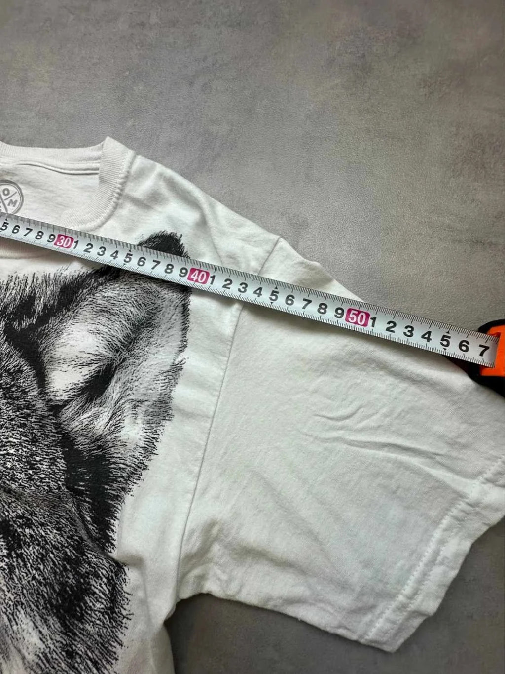 Tee Shirt Vintage Wolf Eyes Blanc – Graphic Loup Yeux Bleus Y2K 90s Streetwear