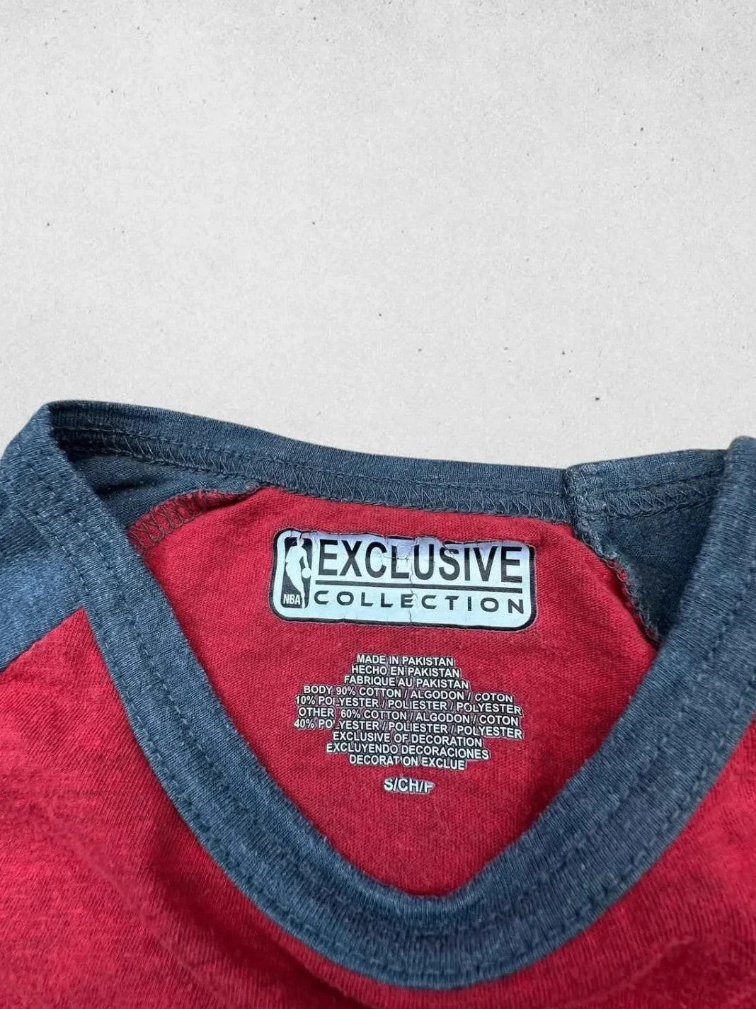 Tee-Shirt NBA Vintage Chicago Bulls Rouge & Gris – Basketball