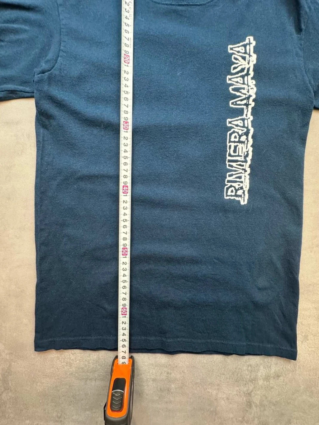 Tee-shirt Vintage Iguane Graphic Print Marine