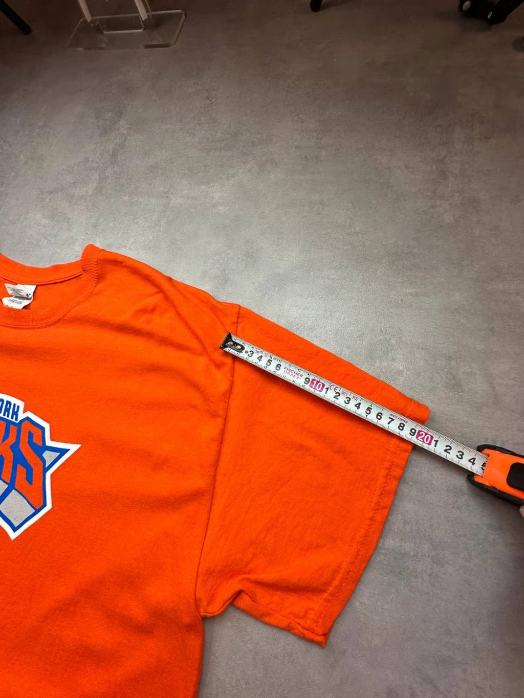 T-Shirt Vintage New York Knicks NBA Orange Logo Basketball 90s Y2K Streetwear
