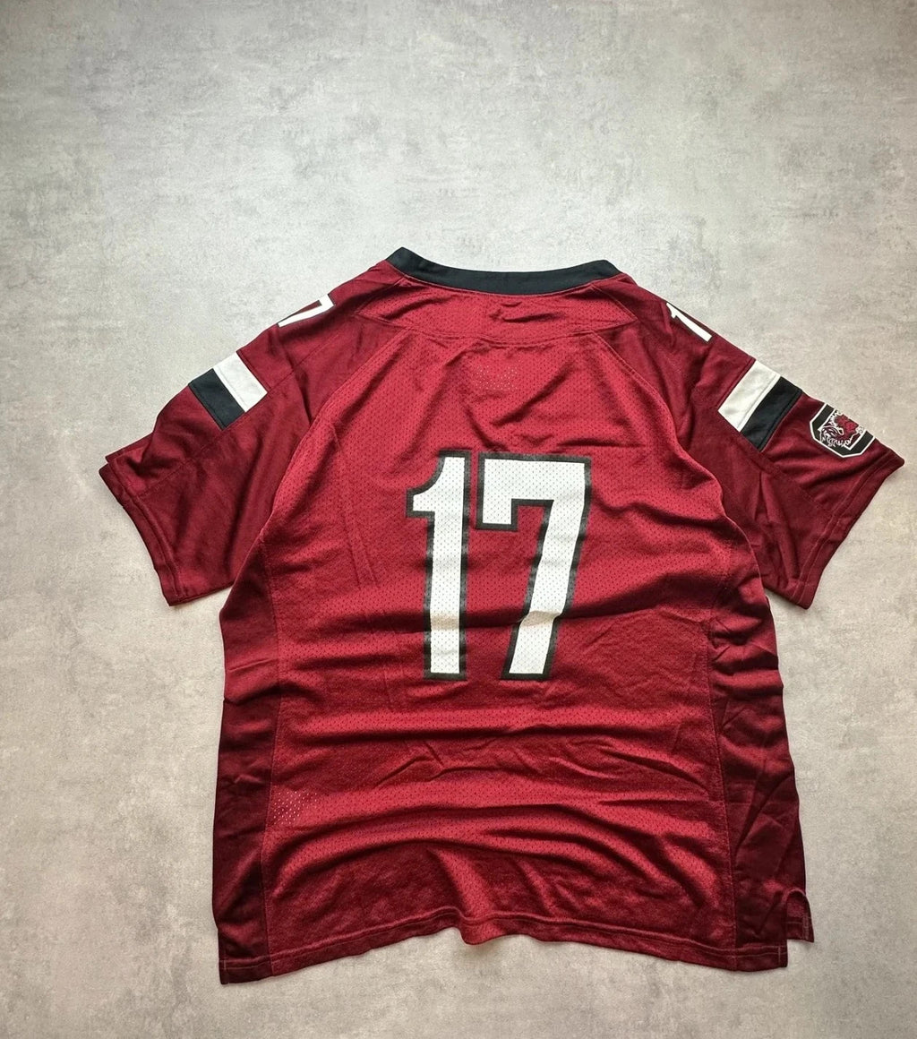 Maillot Under Armour Vintage South Carolina #17 Bordeaux