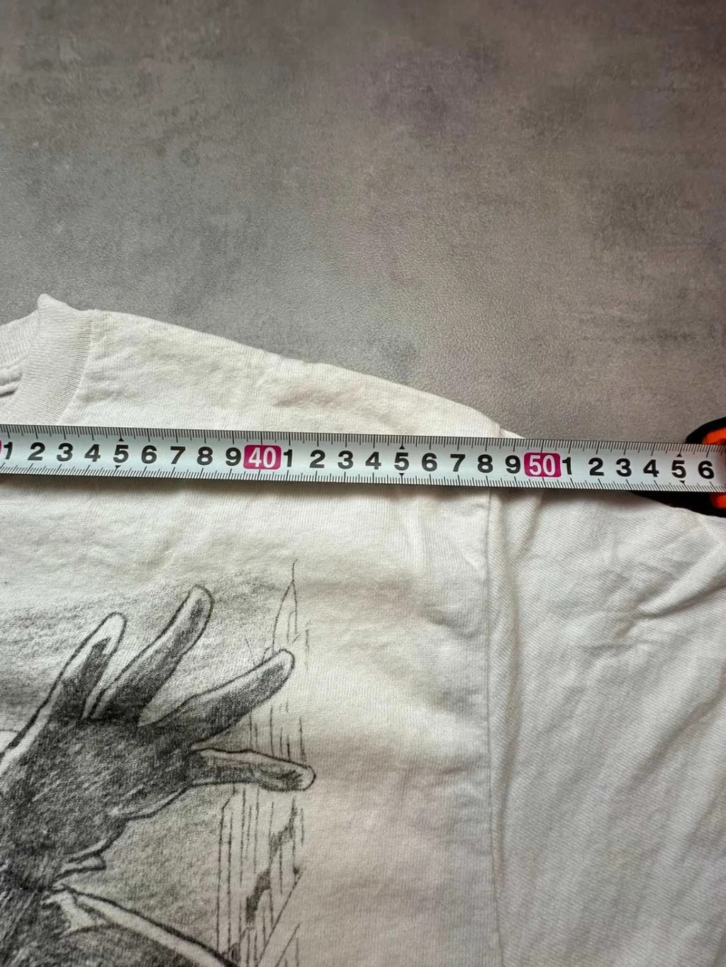 T-Shirt Vintage Batman Graphic Print Blanc