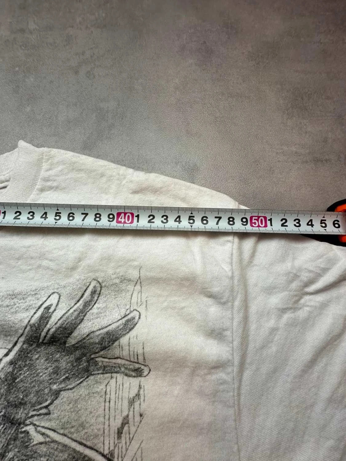 T-Shirt Vintage Batman Graphic Print Blanc