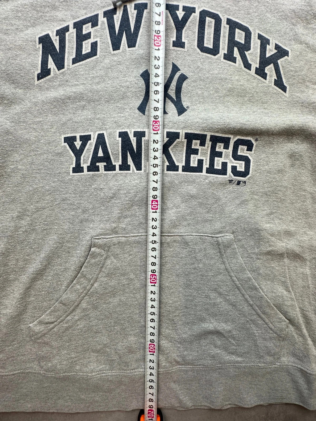 Hoodie Vintage New York Yankees MLB – Gris Chiné Y2K
