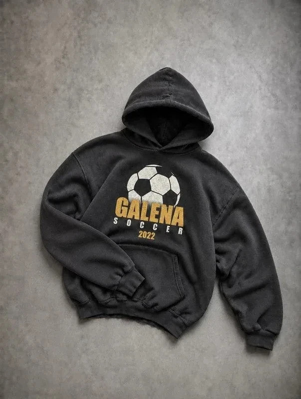 Sweat Vintage Galena Soccer 2022 – Noir