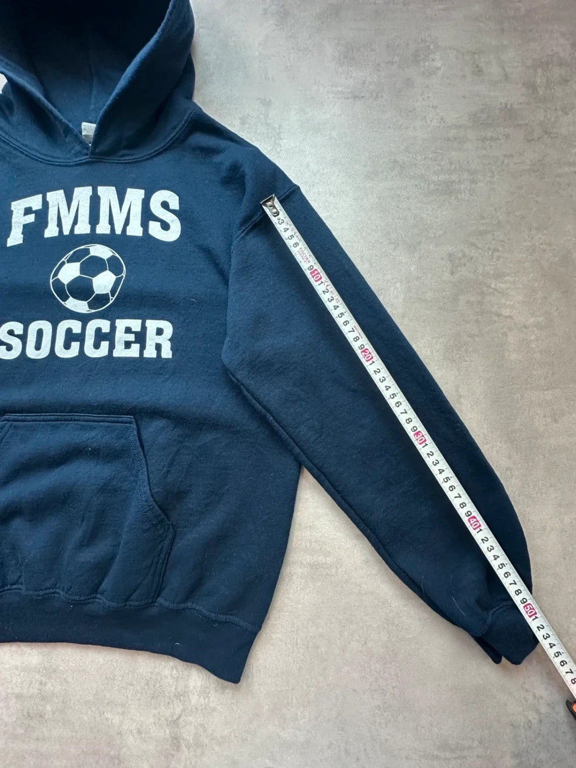 Hoodie Vintage FMMS Soccer – Bleu Marine
