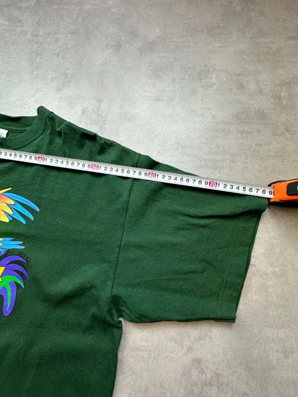 Tee-shirt Vintage Rainforest Cafe Orlando Vert 100% Coton