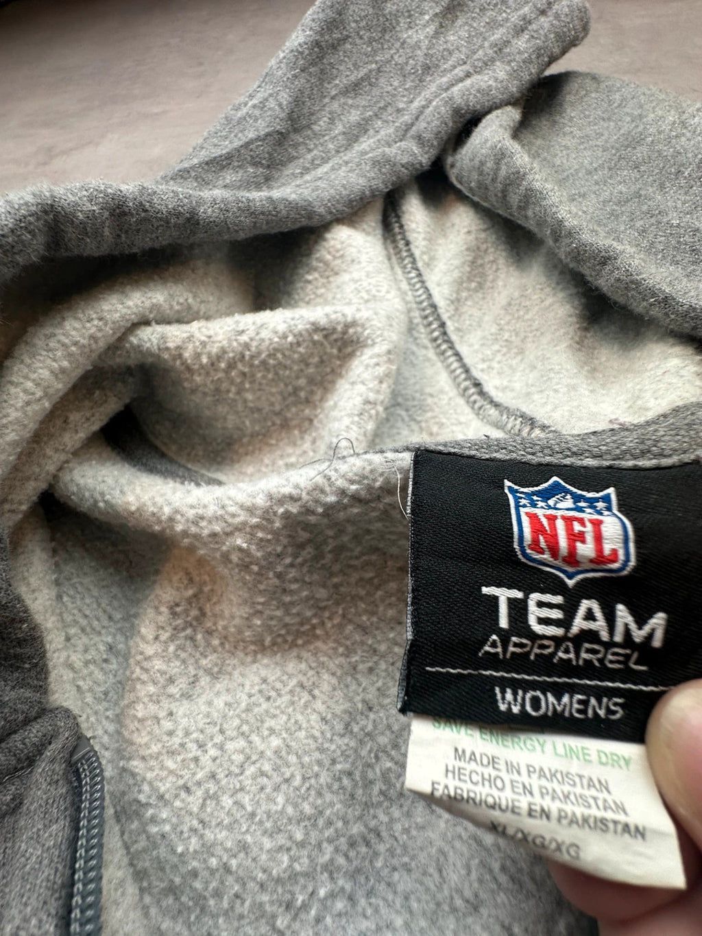 Hoodie Zippé Vintage Seattle Seahawks – Gris – NFL Football USA