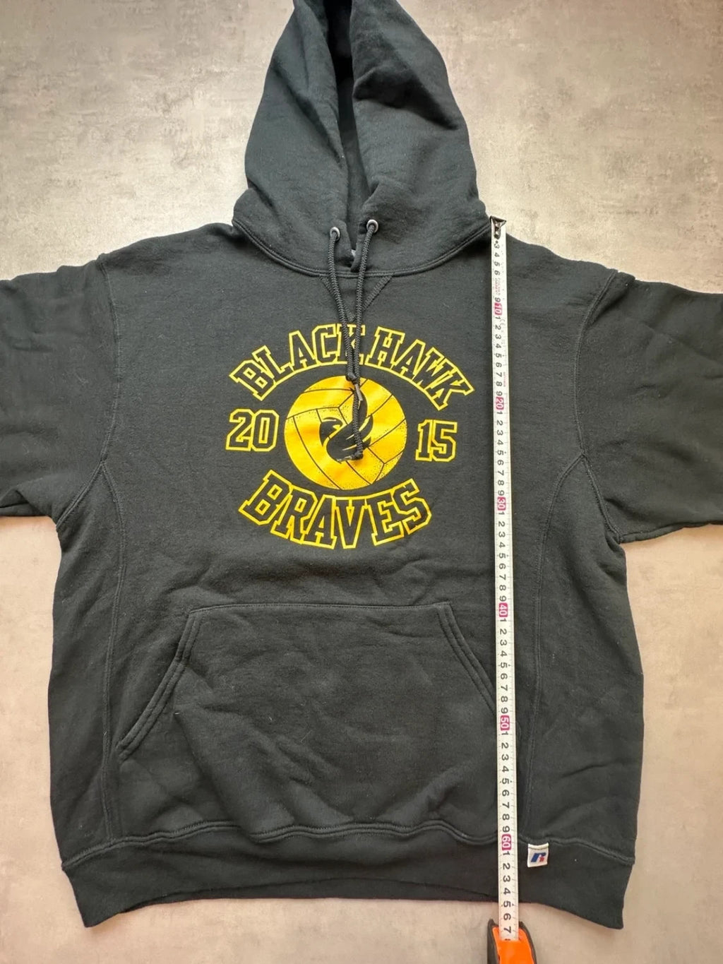 Sweat Russell Athletic Vintage Blackhawk Braves 2015 Noir – USA