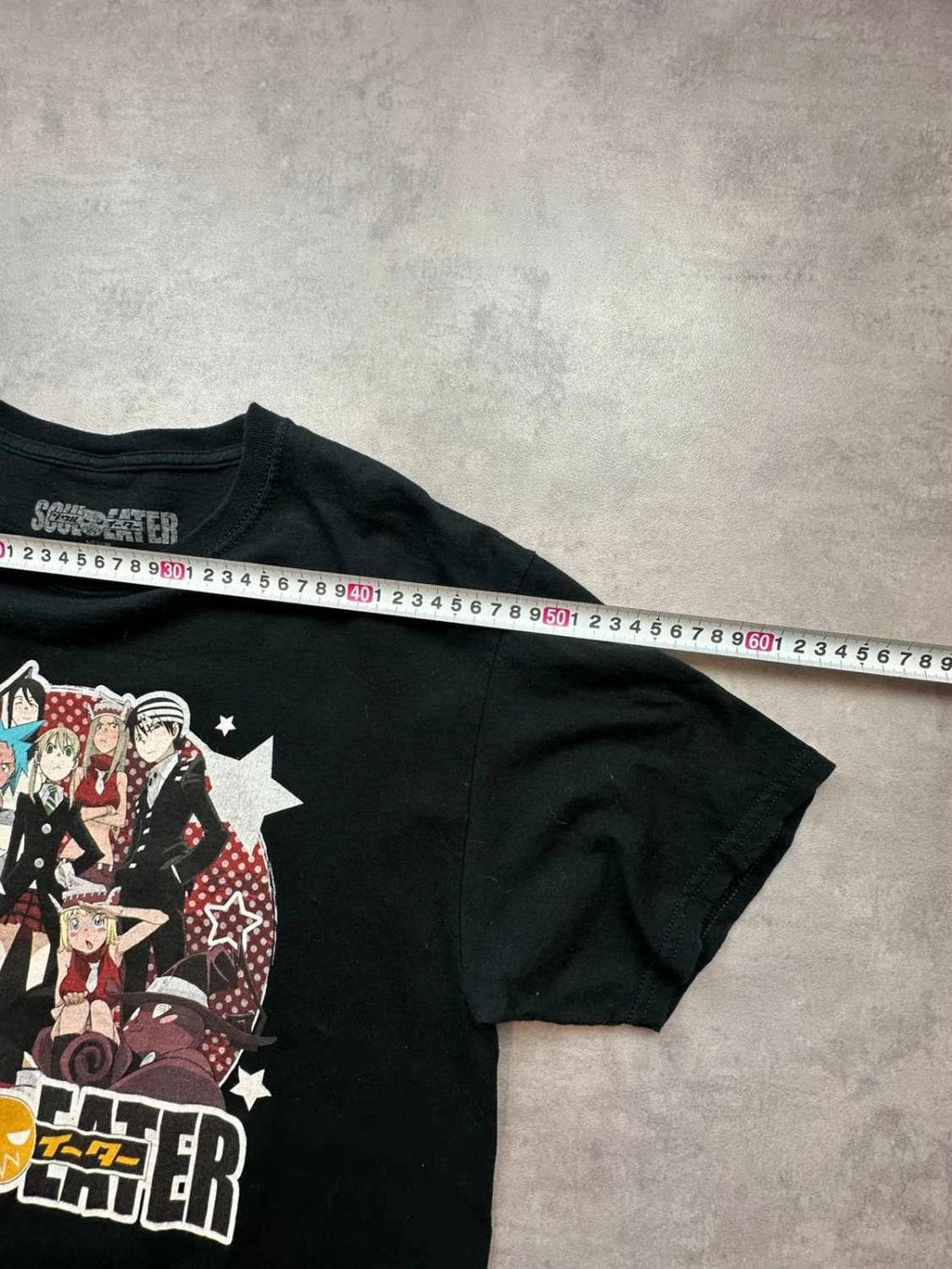 T-Shirt Vintage Soul Eater Anime Manga Noir