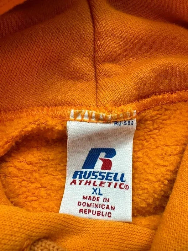 Hoodie Russell Athletic Vintage Custom Croix – Orange Y2K