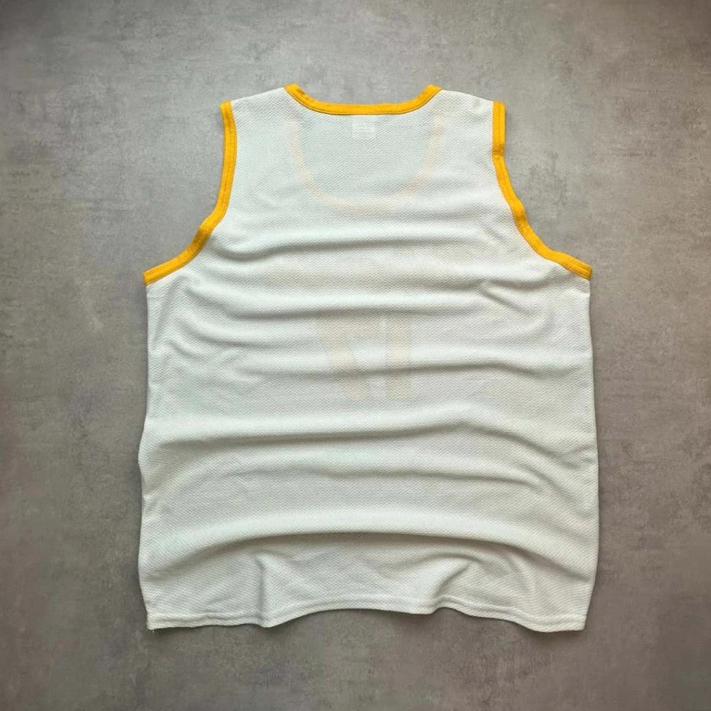 Maillot Basketball Vintage Valparaiso #17 – USA – Blanc & Jaune