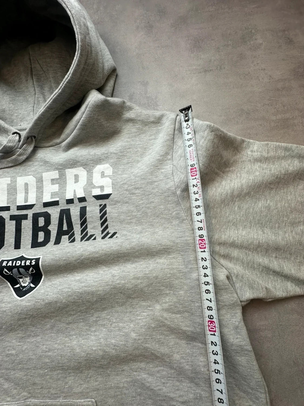 Hoodie Vintage Raiders Football NFL – Gris Chiné – Y2K Streetwear