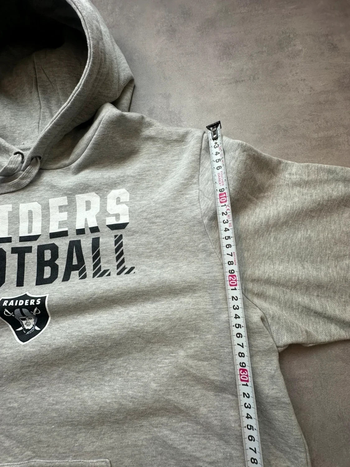 Hoodie Vintage Raiders Football NFL – Gris Chiné – Y2K Streetwear