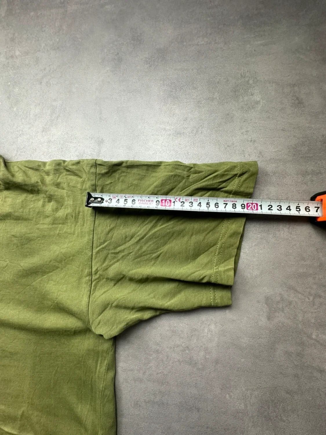 Tee-shirt Uni Vert 100% Coton Vintage