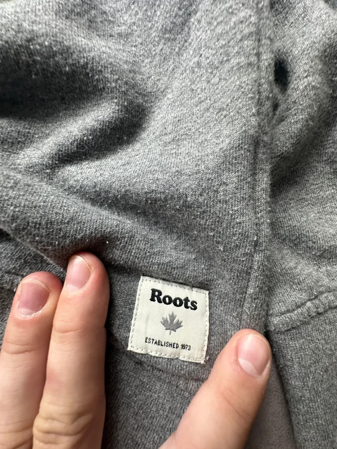 Sweat Roots Vintage Print Gris