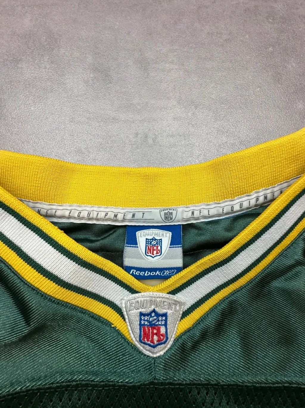 Maillot NFL Vintage Brett Favre #4 Vert & Jaune – Green Bay Packers