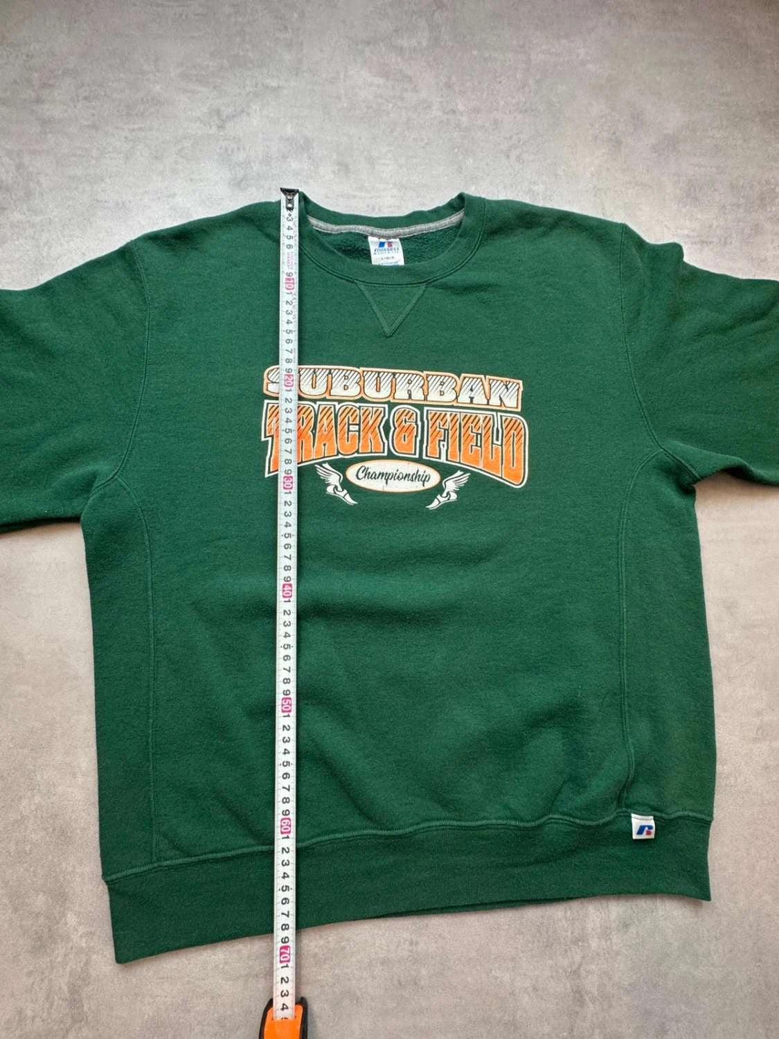 Sweat Russell Athletic Vintage Suburban Track & Field Championship – Vert