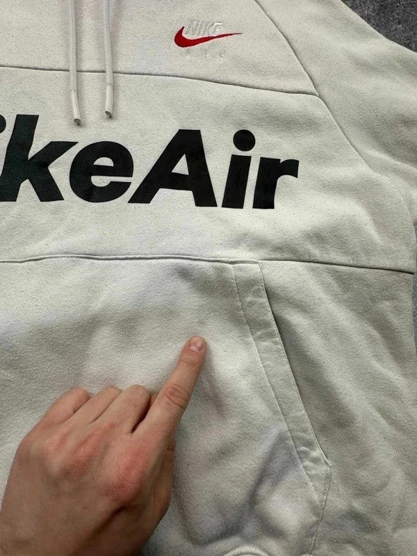 Hoodie Nike Air Vintage Blanc – Logo Swoosh Streetwear Y2K