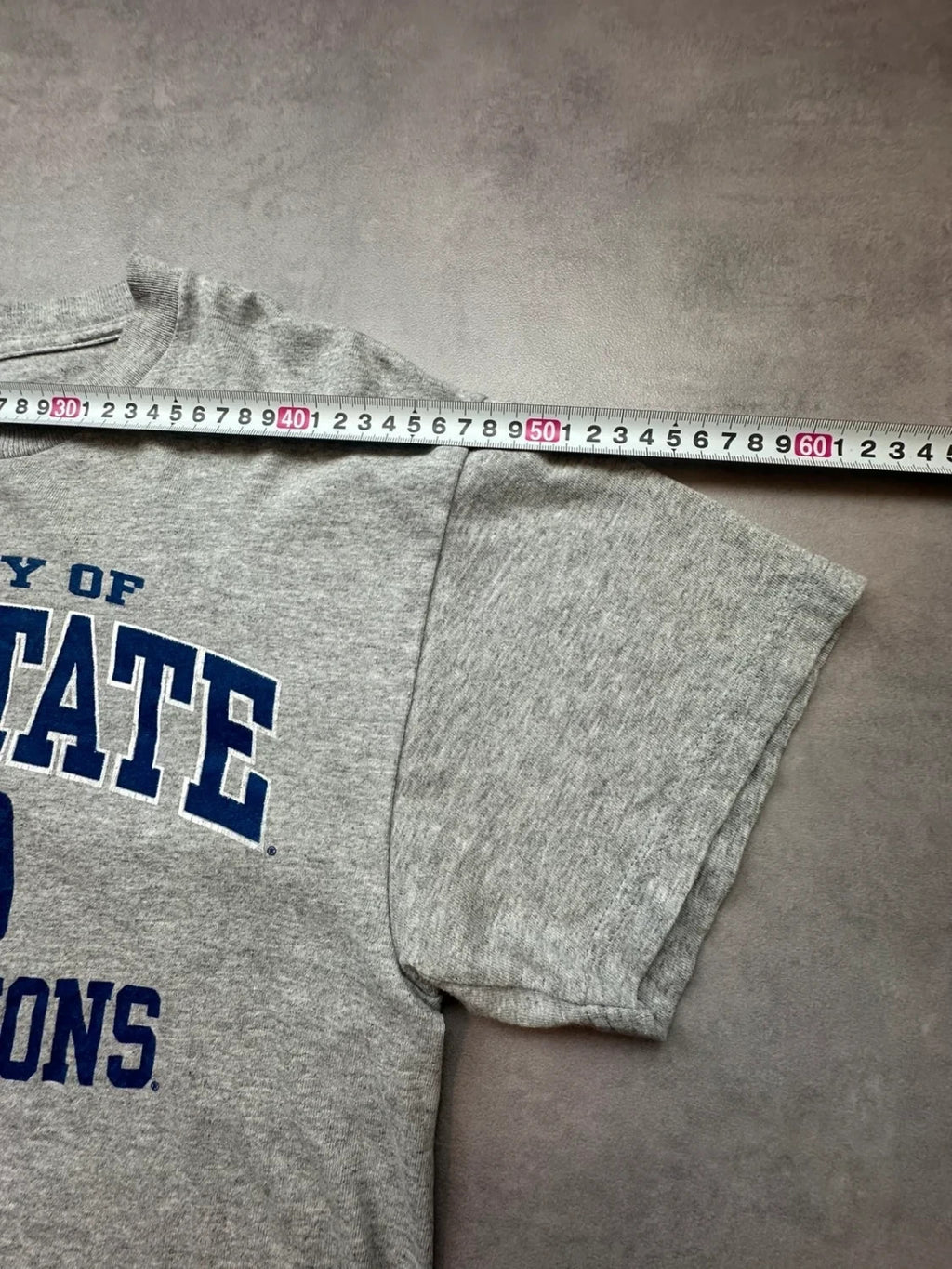 Tee-shirt Vintage Penn State University Gris Années 90