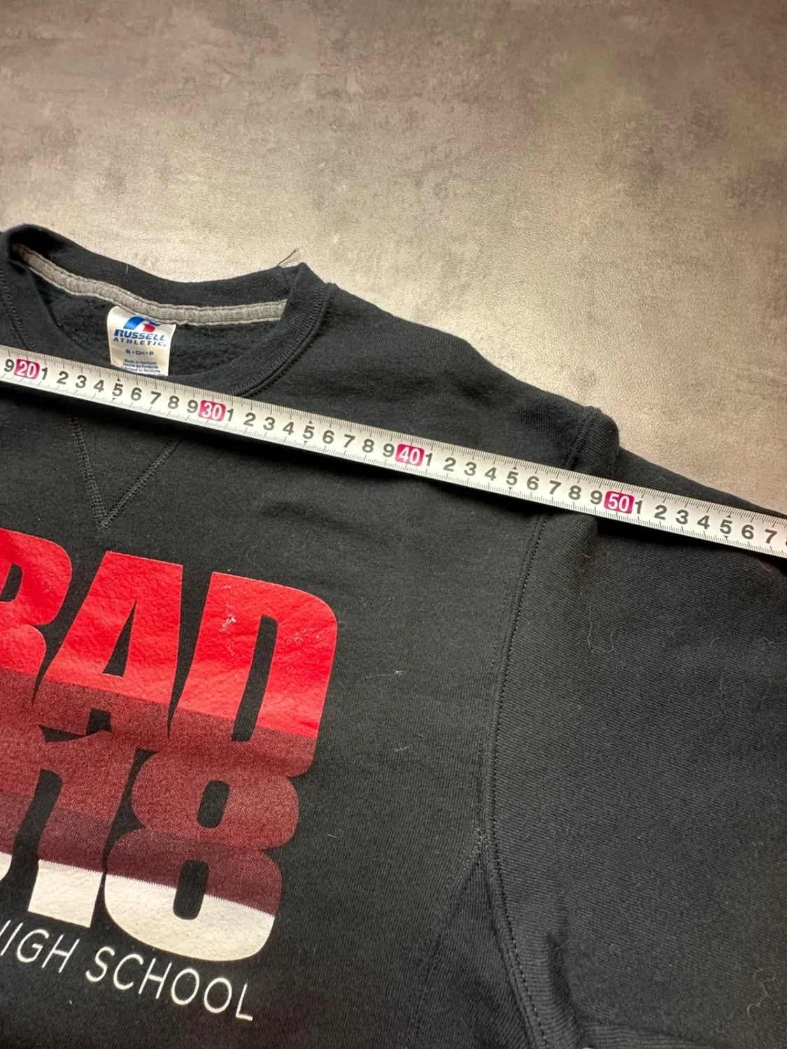 Sweat Russell Athletic Vintage GRAD 2018 Doublure Épaisse