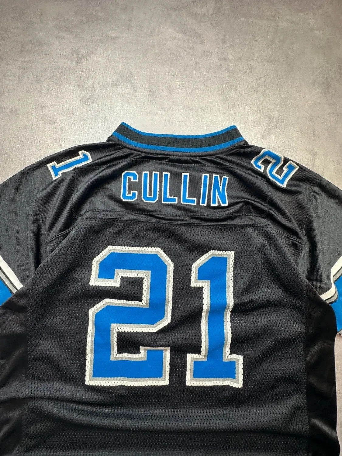 Maillot NFL Vintage Detroit Lions #21 Cullin Noir & Bleu