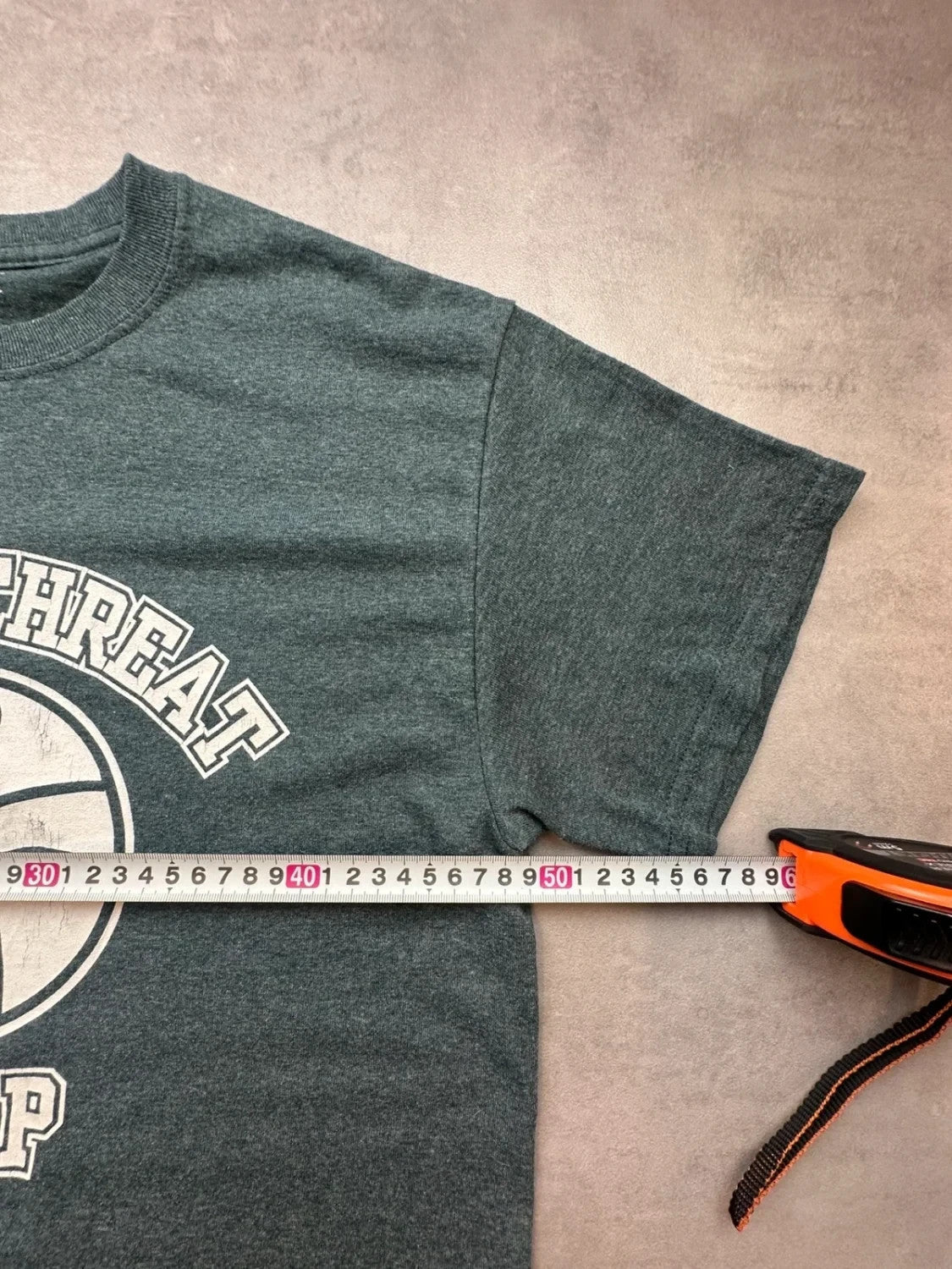 Tee-shirt Basketball Vintage Triple Threat Camp Gris